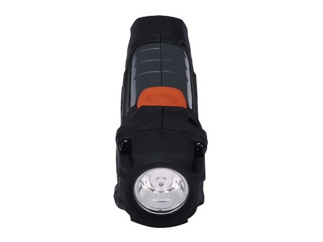 Hard Case Professional® 2AA-zaklamp, LED-lampen, zwart / grijs
