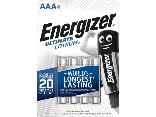 Ultimate Lithium AAA Batterij, 1,5 V