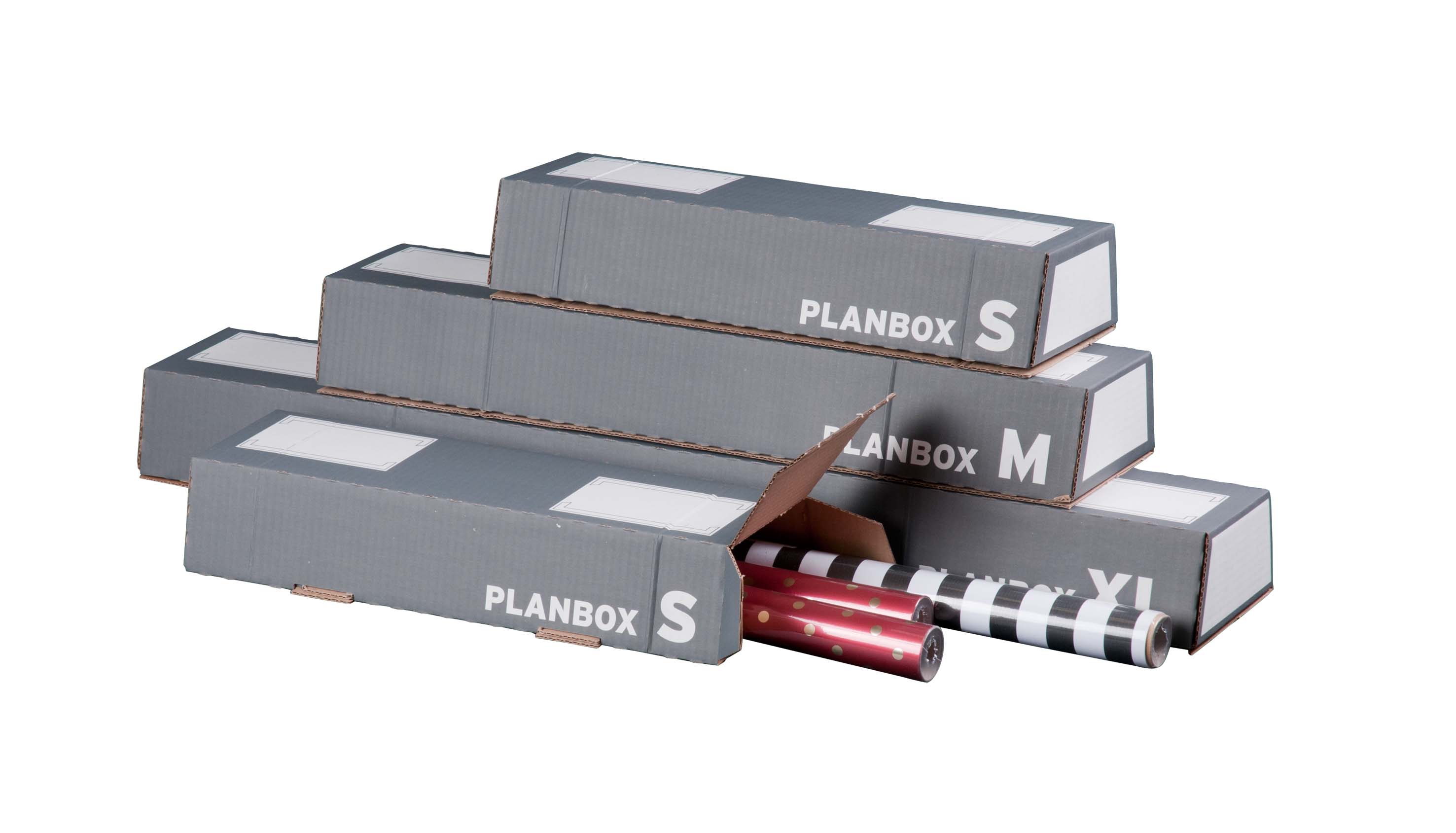 Trapeziumvormige plandoos, lang 860x145/108x75mm, Enkellaags, antraciet
