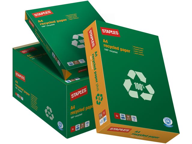 Multifunctioneel Papier, A4, Recycled, 80 g/m², Wit