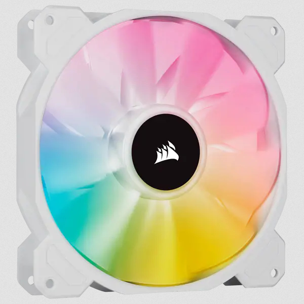 SP Series  White SP140 RGB ELITE  140mmRGB LED Fan with AirGuide  Single Pack
