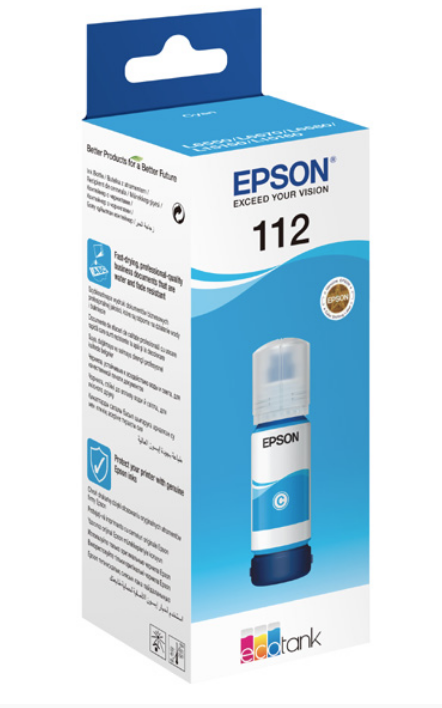 Inkjet Epson 112 EcoTank Pigment Cyan