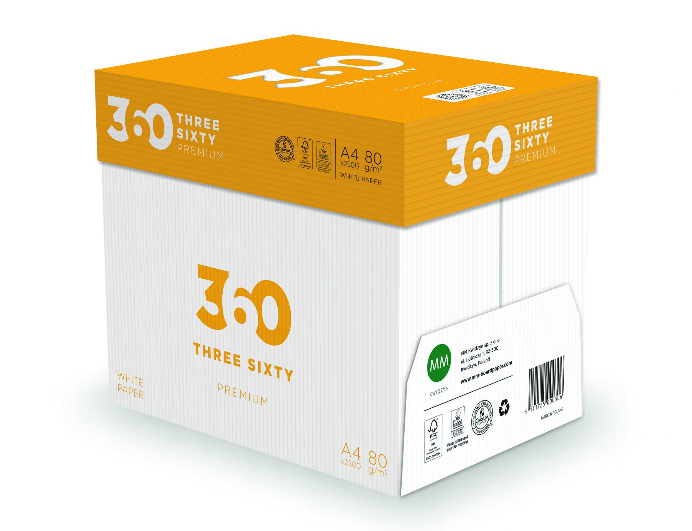 360 Premium FSC papier, A4, 80 g/m², Wit