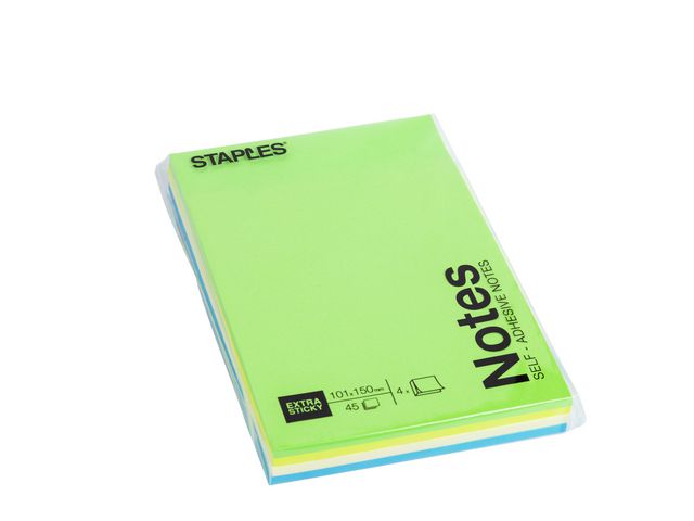 Super Sticky Zelfklevend Notitieblok 101 x 150 mm Assortiment