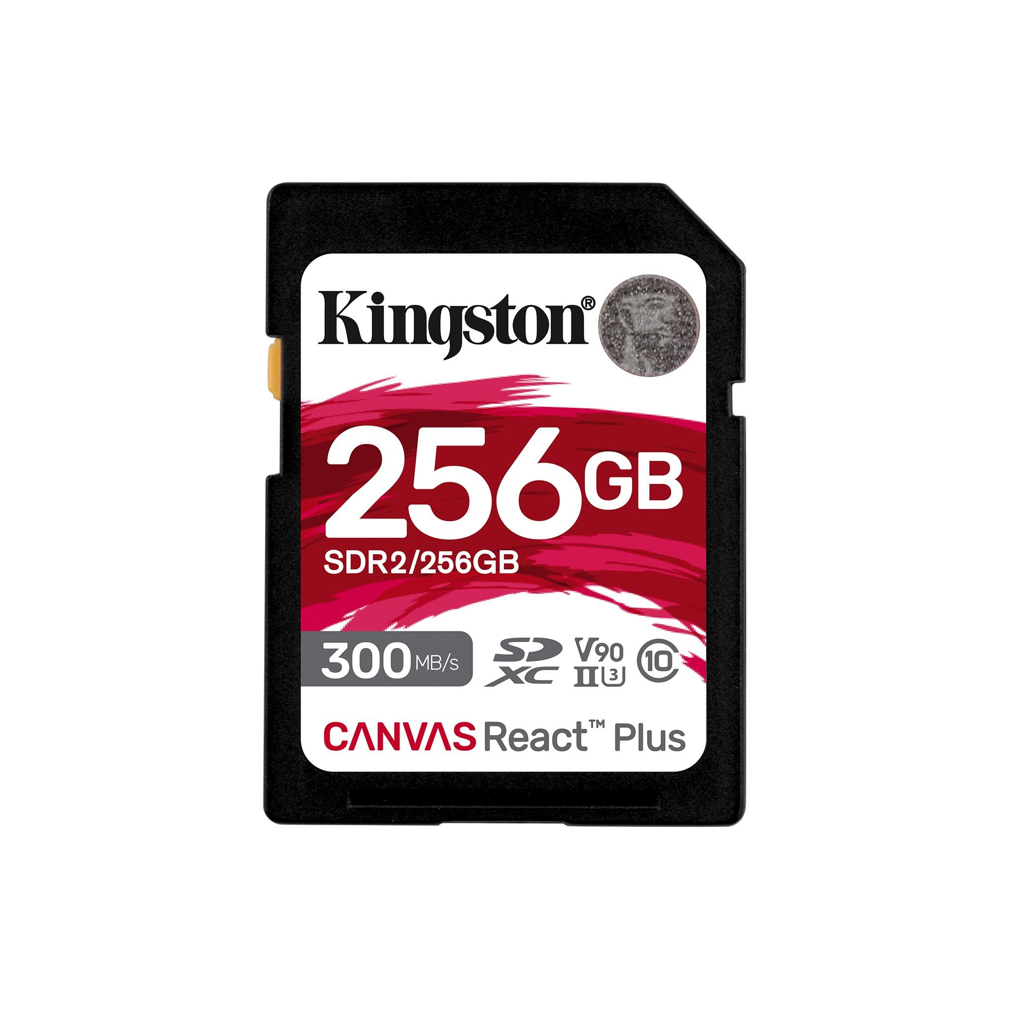 256GB Canvas React Plus SDXC UHS-II 300R/260W U3 V90 for Full HD/4K/8K