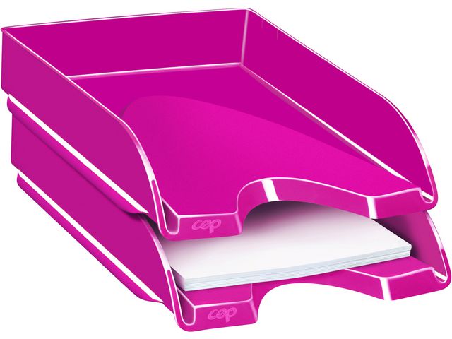 Gloss 200+ G brievenbak, polystyreen, 348 x 257 x 66 mm, roze