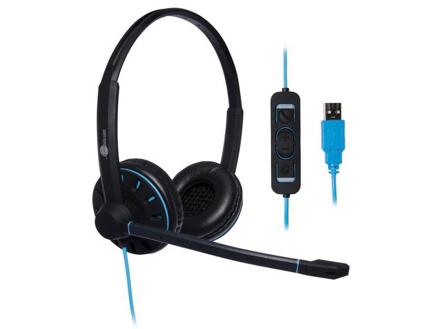 Commander On-Ear Stereo Headset, USB, Zwart