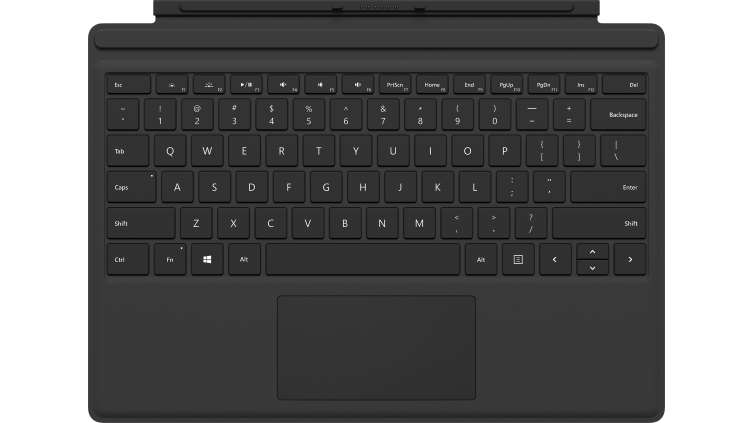 MS Surface Pro Type Cover Commercial SC Hardware M1725 Black Portuguese Portugal (PT)