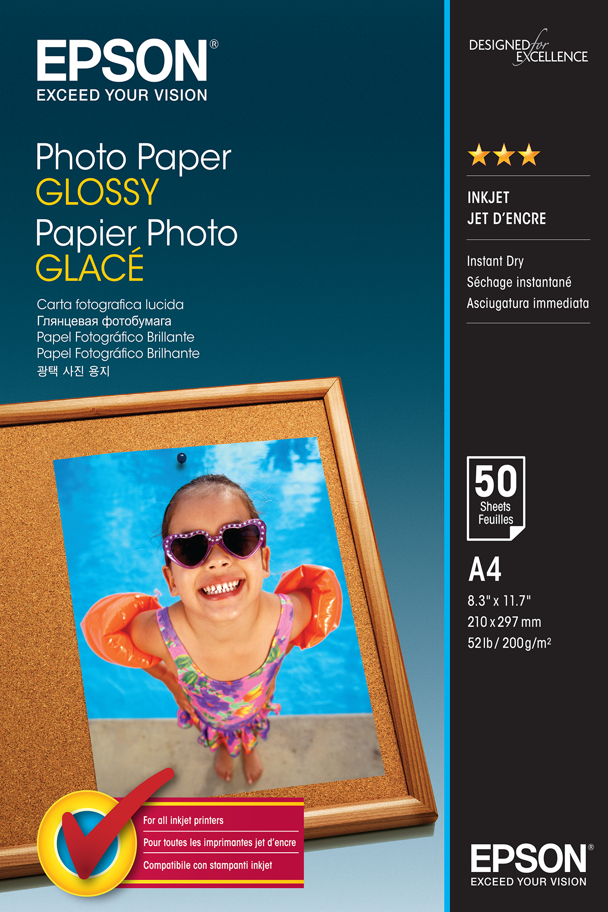 Epson Photo Paper Glossy A4 200 | Staples