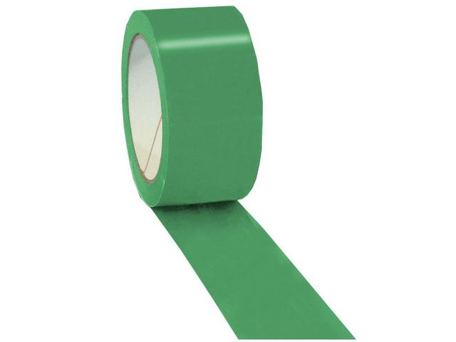 Verpakkingstape PVC, 50 mm x 66 m, Groen