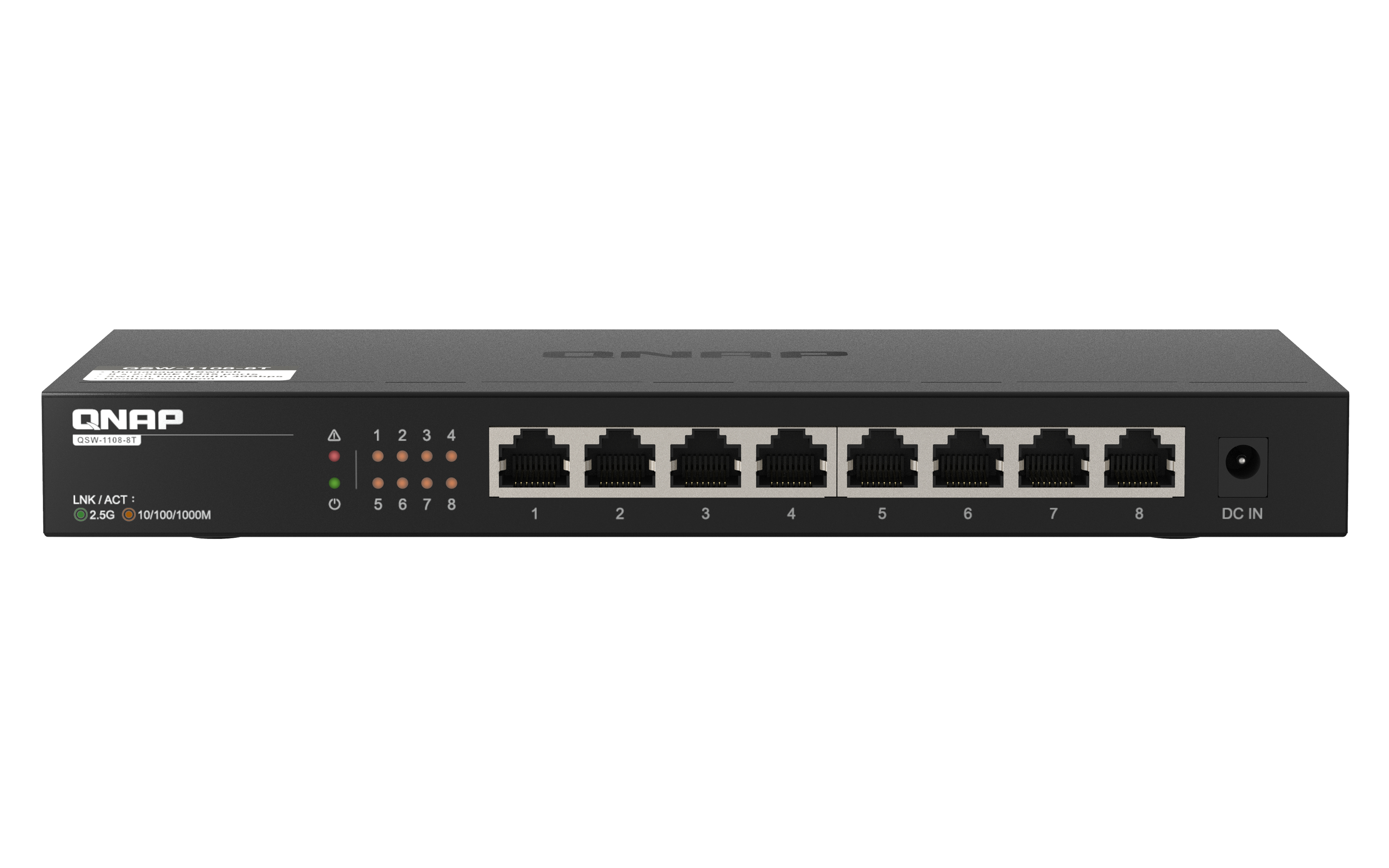  QSW-1108-8T 8 port 2.5Gbps auto negotiation 2.5G/1G/100M unmanaged switch