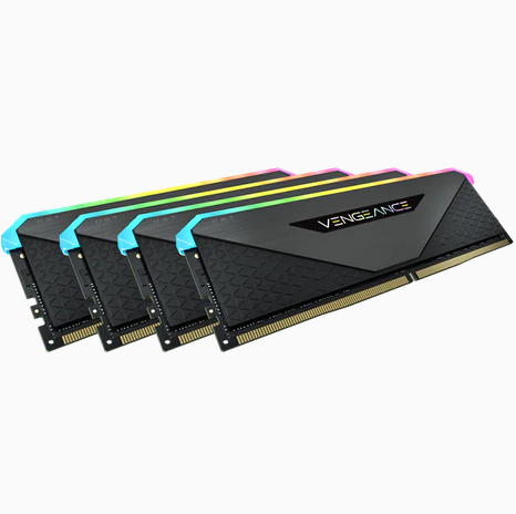 DDR4 3200MHz 32GB 4x8GB DIMM Unbuffered16-20-20-38 XMP 2.0 VENGEANCE RGB RT Heatspreader RGB LED 1.35V for AMD Ryzen for AMD Threadripper