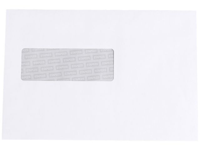 Akte envelop gegomde klep met venster C4 229 x 324 mm, 120 g/m², venster links