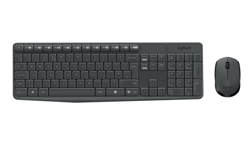  MK235 wireless Keyboard + Mouse Combo Grey - Nordic Layout (PAN)