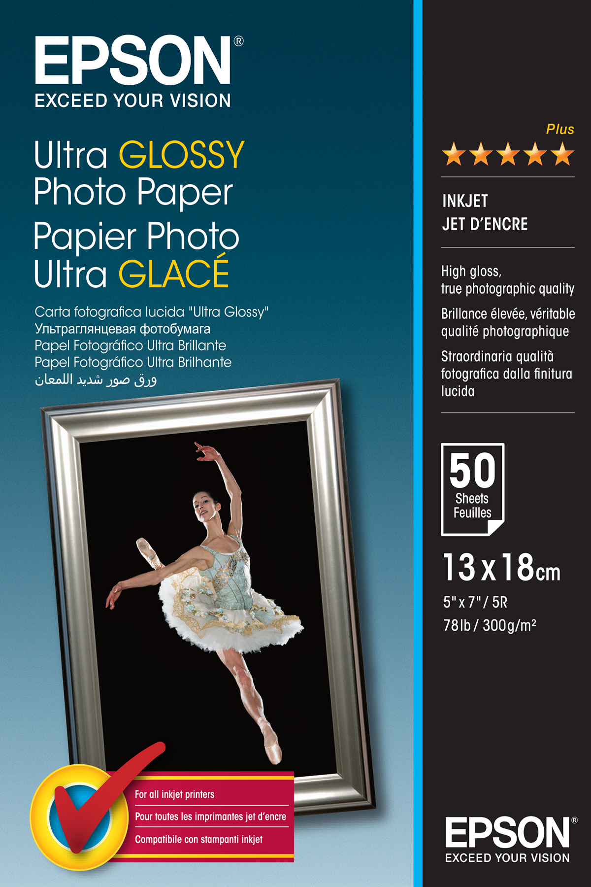 droom bloemblad Teken een foto Epson Photo Paper Ultra Glossy Fotopapier 13 x 18 cm 300 g/m² | Staples