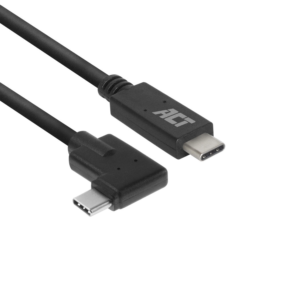 USB-C Connection Cable Angled USB 3.2 Gen1 (5Gbps) 60W 1.0 Meter