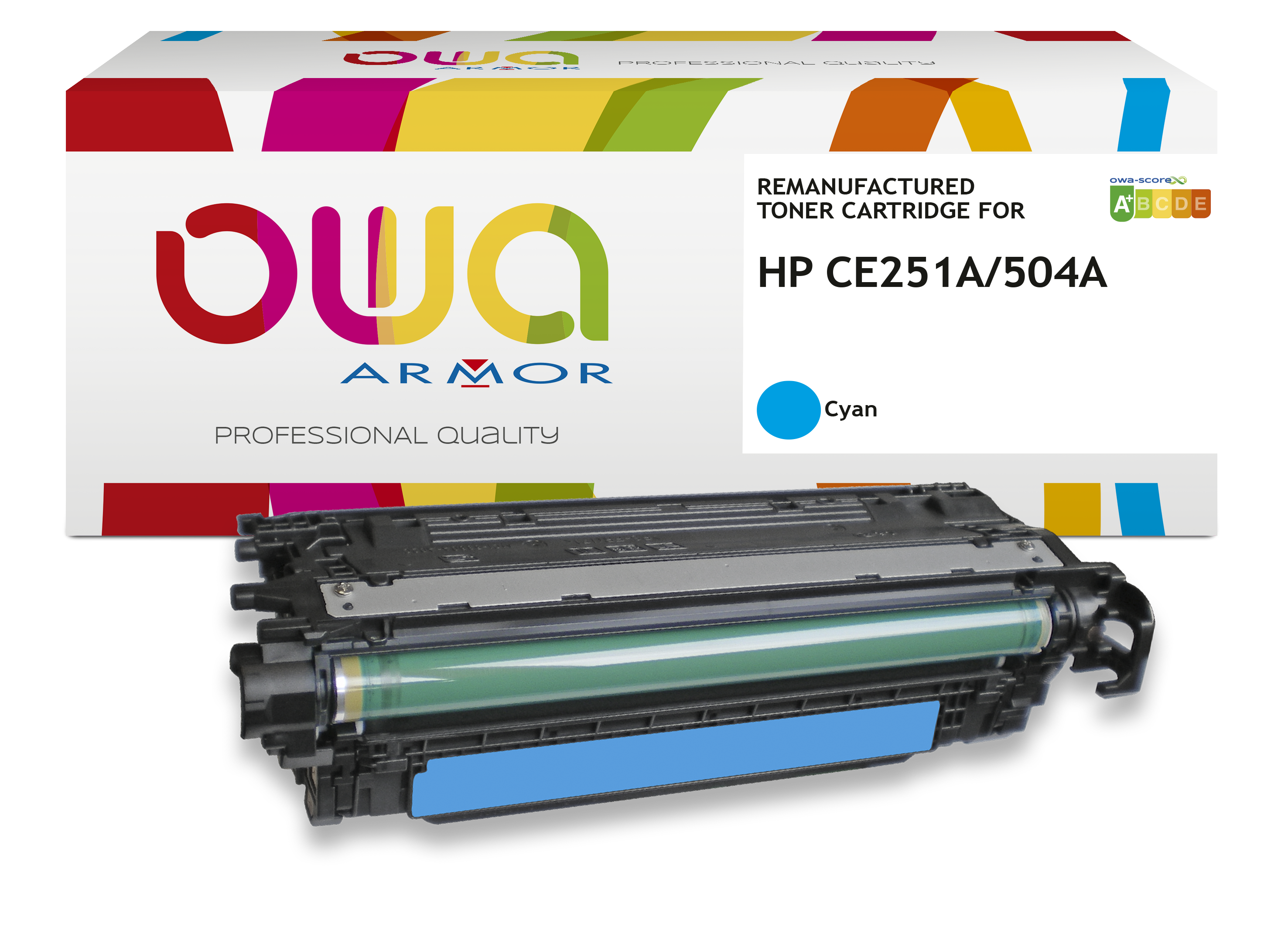 HP CE251A Remanufactured Toner Cyaan