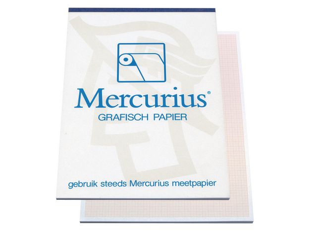 Mercurius A3 Millimeterpapier, 80 g/m², Roodbruin