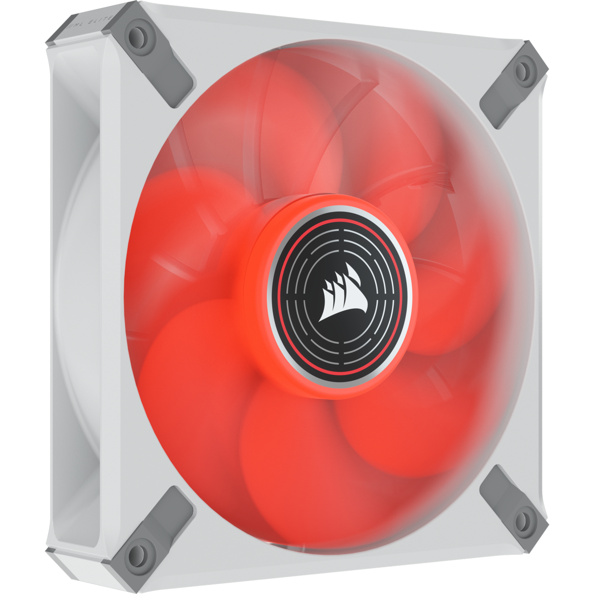 ML ELITE Series ML120 LED ELITE WHITE 120mm Magnetic Levitation Red LED Fan with AirGuide Single Pack