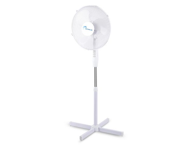 Ventilator 40 cm, Staand, Wit