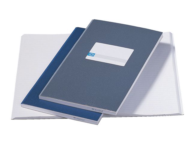 Registerboek 205 x 330 mm Gelijnd Blauw