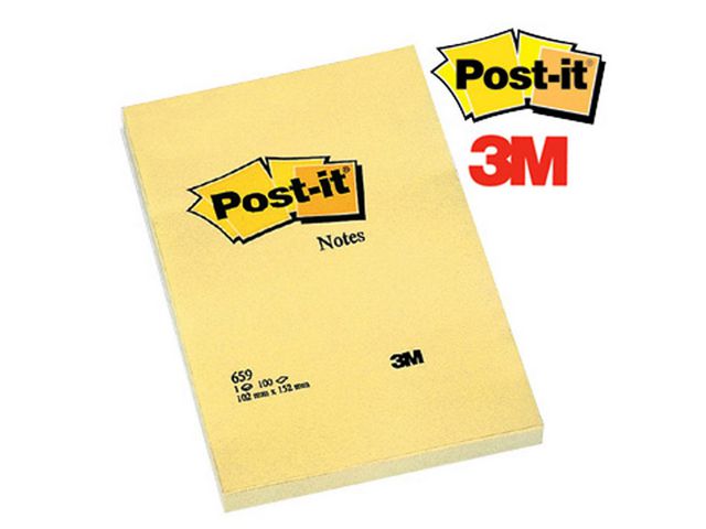 Notes Canary Yellow™ XXL, 102 x 152 mm, Geel