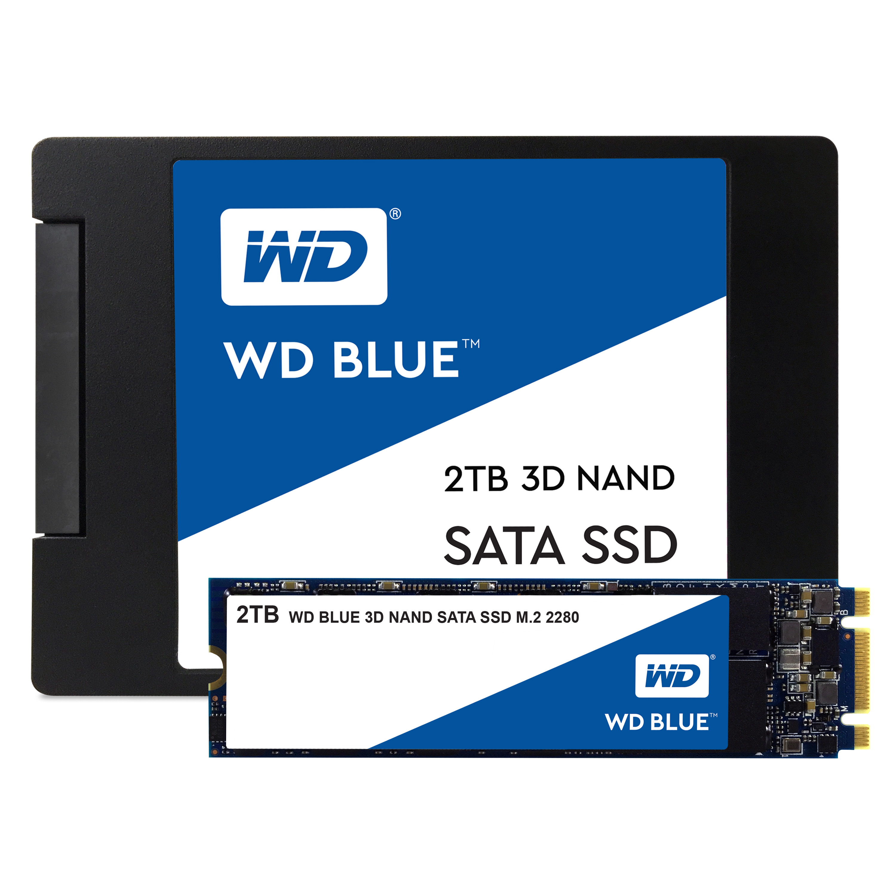 WD 3D NAND SSD 2TB SATA III 6Gb/s cased 2,5Inch 7mm Bulk
