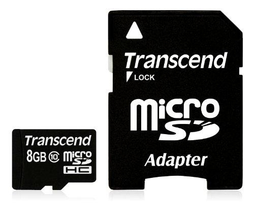 Micro SDHC Card  8GB Class 10 with 1 adapter