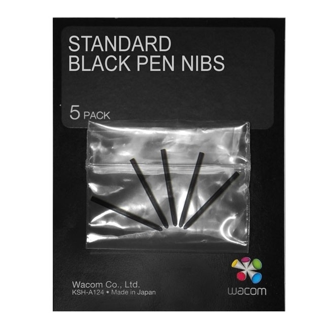 WACOM PEN NIBS BLACK 5 PACK FOR I4