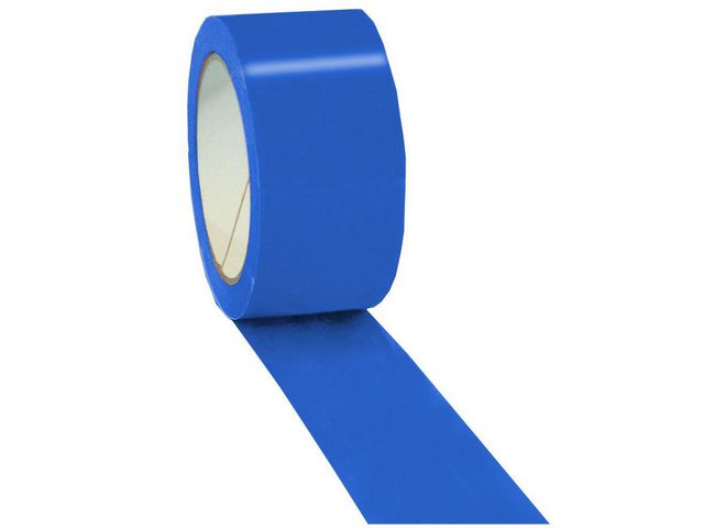Verpakkingstape PVC, 50 mm x 66 m, Blauw