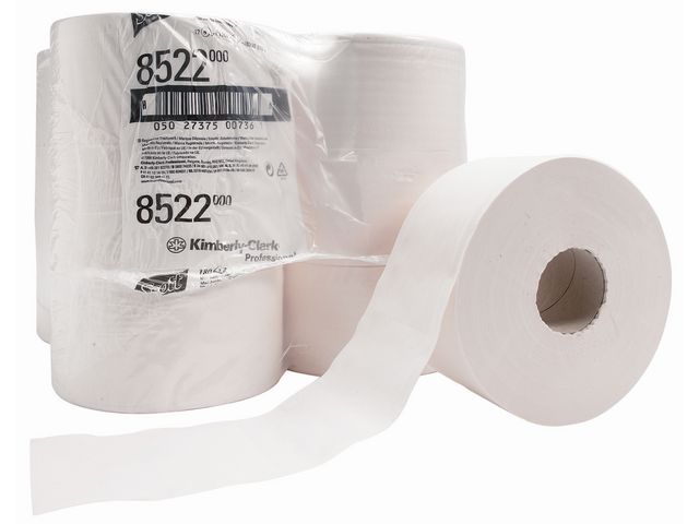 Performance Mini Jumbo Toiletpapier, 2-laags, 473 vel, Wit