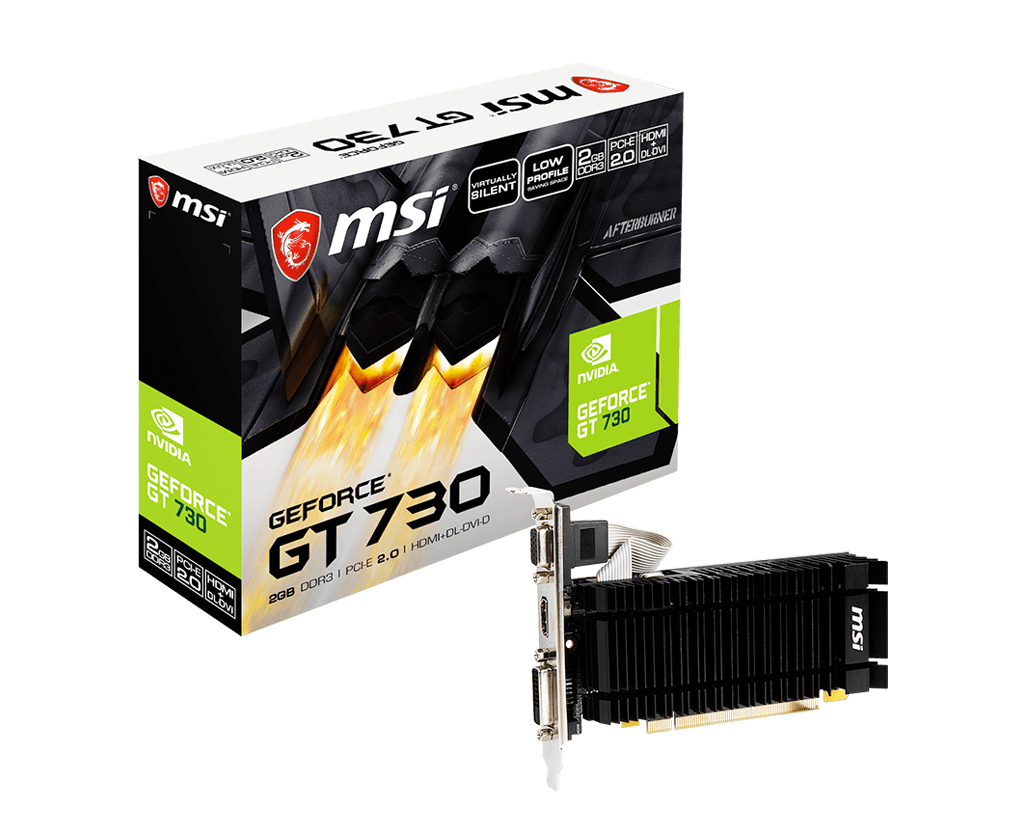  GeForce GT 730 2GB Low Profile black PCB