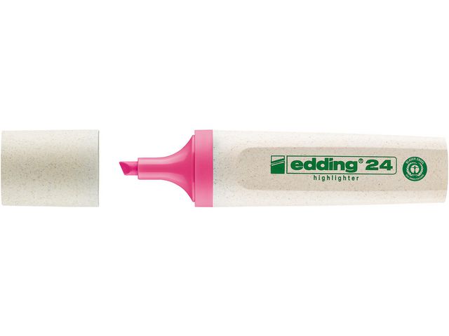 EcoLine 24 Markeerstift, Beitelvormige Punt, 2 - 5 mm, Roze