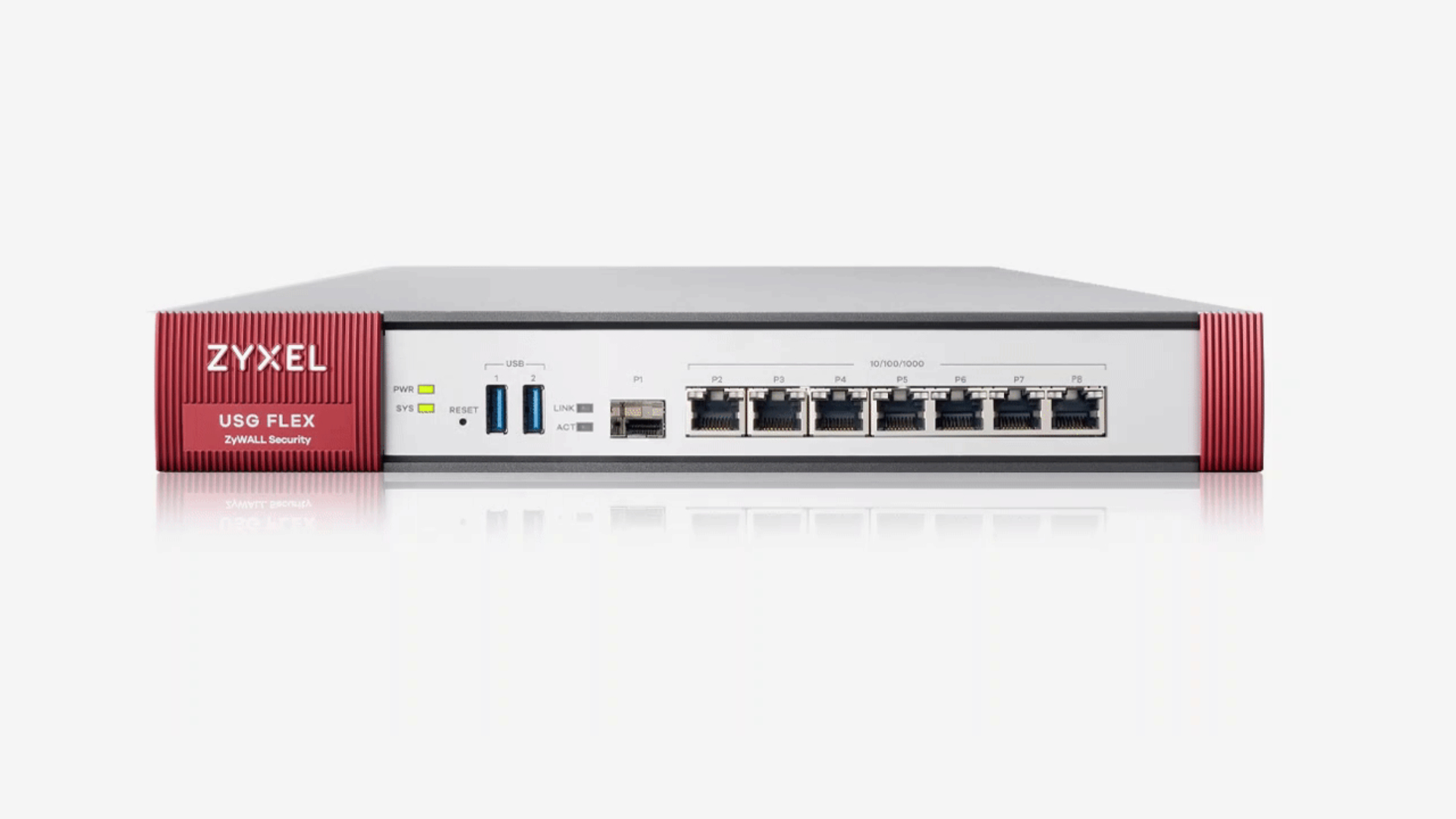 Zyxel USG Flex Firewall 10/100/1000 - 2WAN - 4 LAN/DMZ ports - 1 SFP - 2 USB with 1 Yr UTM bundle